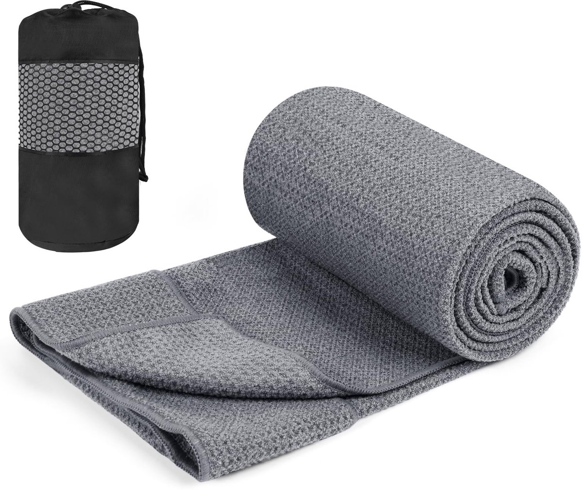 Omgoods - Yoga Towel met Grip, Microfiber Yoga Mat Handdoek 183x61cm