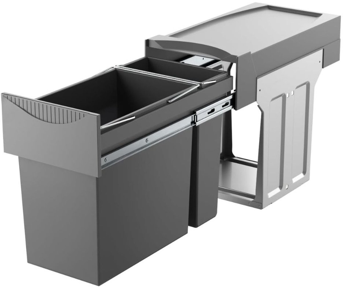 ApexArte® Keuken Afvalbak - Duo Prullenbak - Afval Scheiden