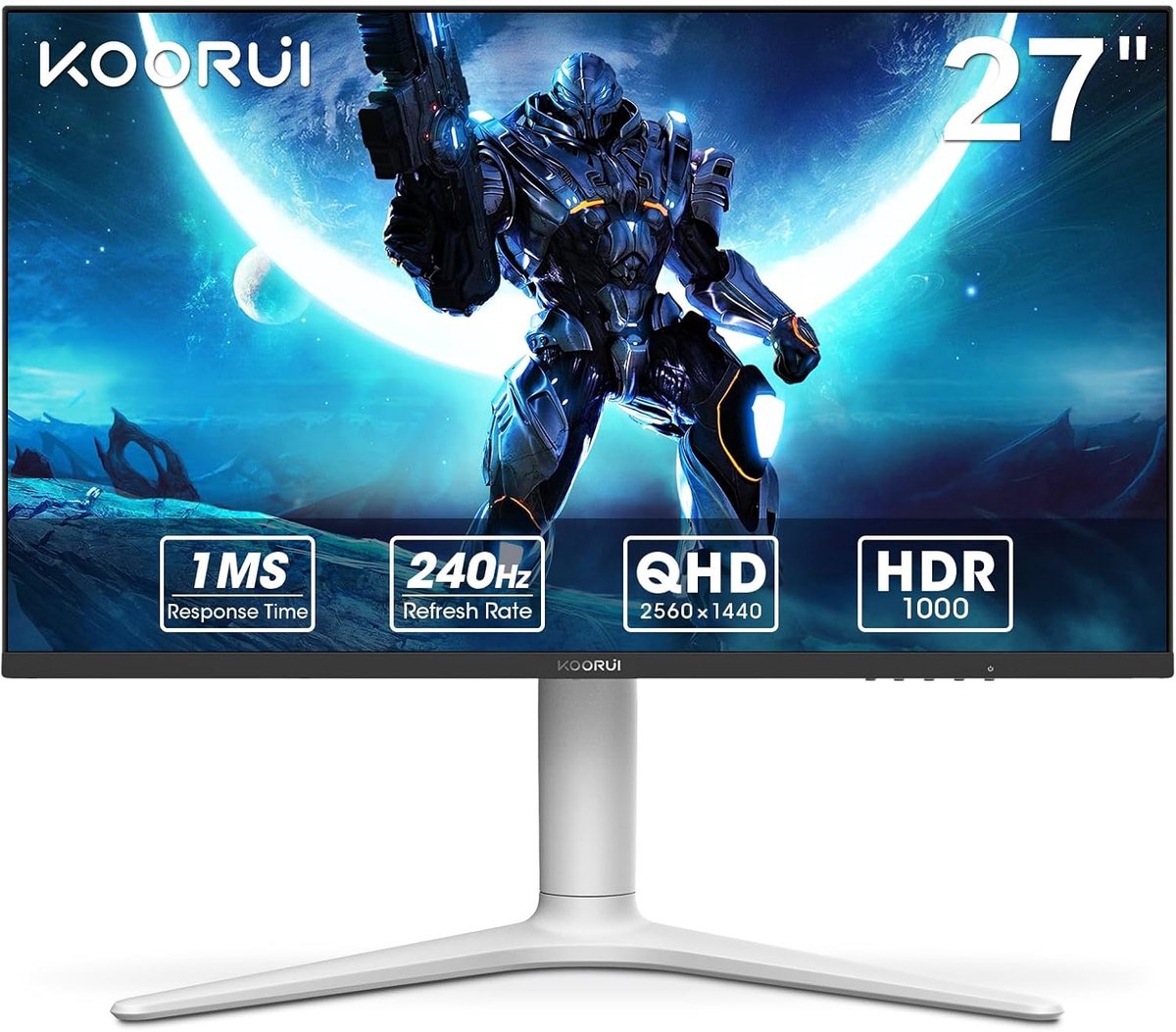 27 Inch Gaming Monitor QHD 240Hz - VA Mini LED, 1ms, Adaptive Sync, HDR 1000