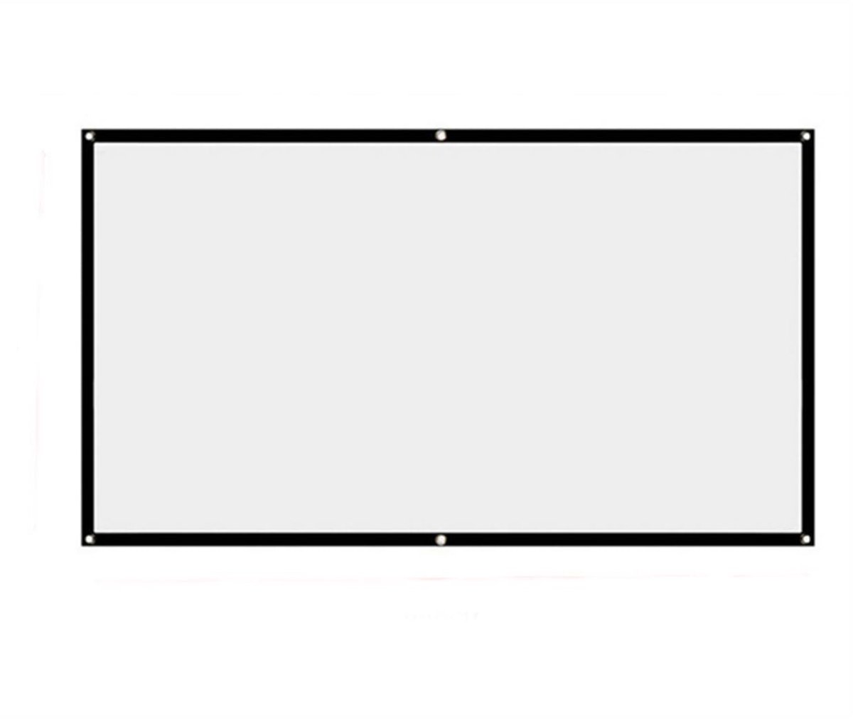 SnelShoppen - Projectorscherm 150 Inch 16:9 Draagbaar HD Projector Scherm voor Binnen en Buiten, Opvouwbaar Polyester Film Scherm voor Thuis Bioscoop,