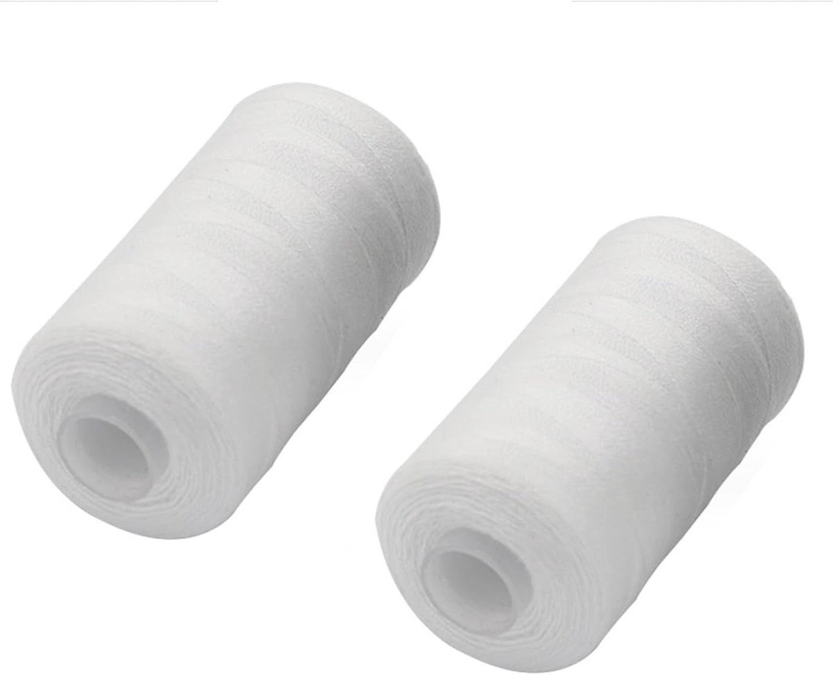 Naaigaren Set - Naaiset Universeel - Naaien - 100% Polyester - 1000 m - Wit