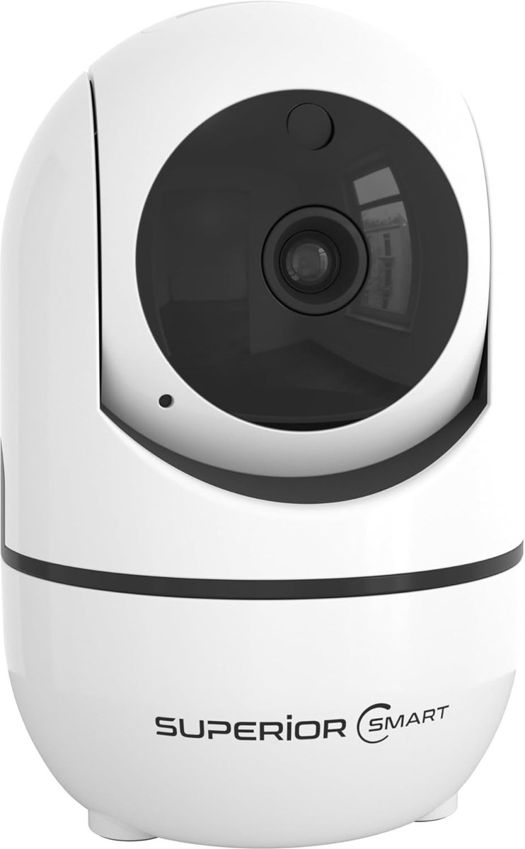 SnelShoppen - WiFi Bewakingscamera Binnen Full HD 1080p met Nachtzicht, Tweeweg Audio, 360° Rotatie, Bewegingsdetectie en Handmatige Zoom voor Maximal