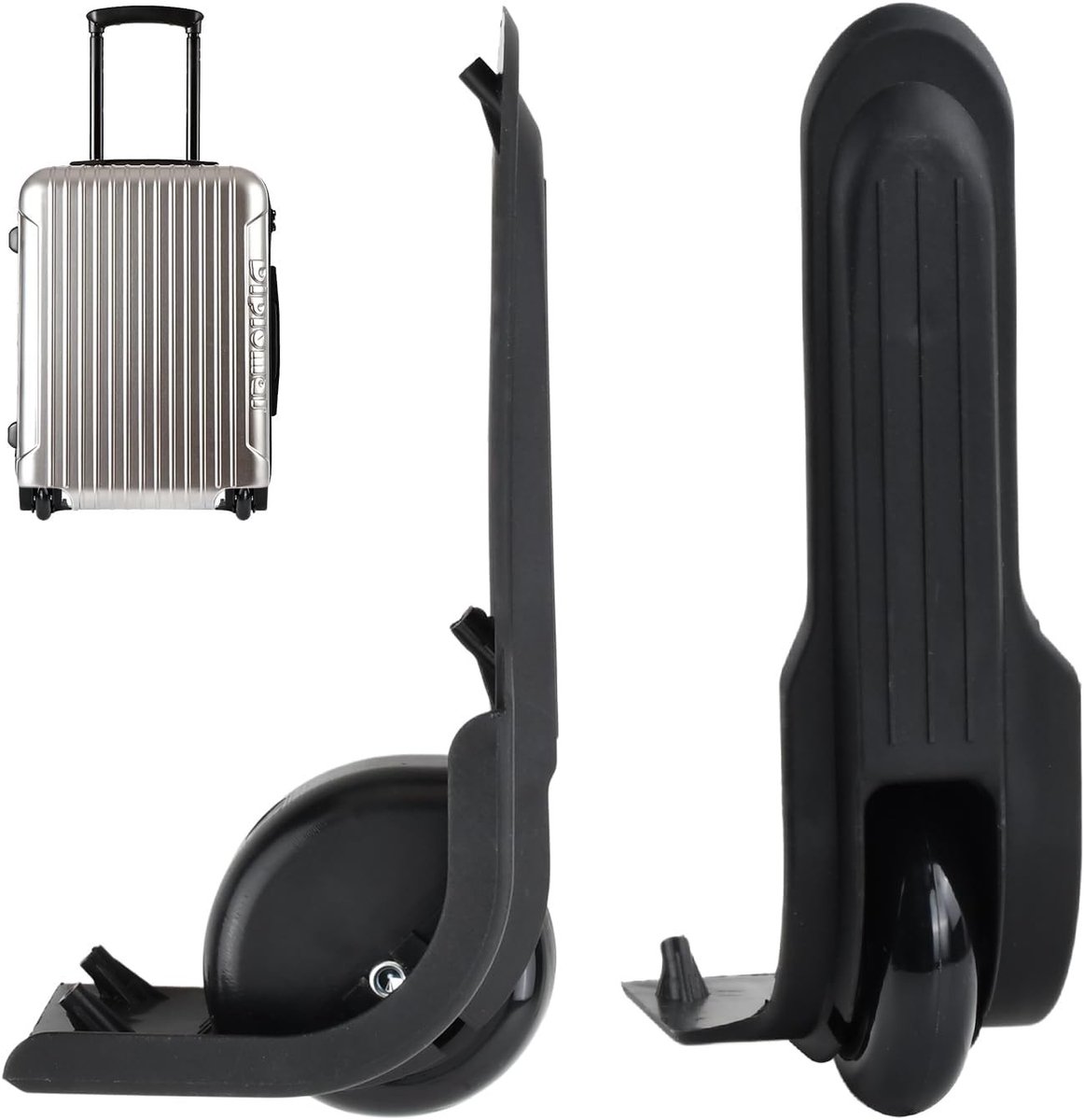 Reservewielen voor koffers - Vervangingswielen met schroeven voor trolley's en reisbagage, accessoires voor koffers en reparatie