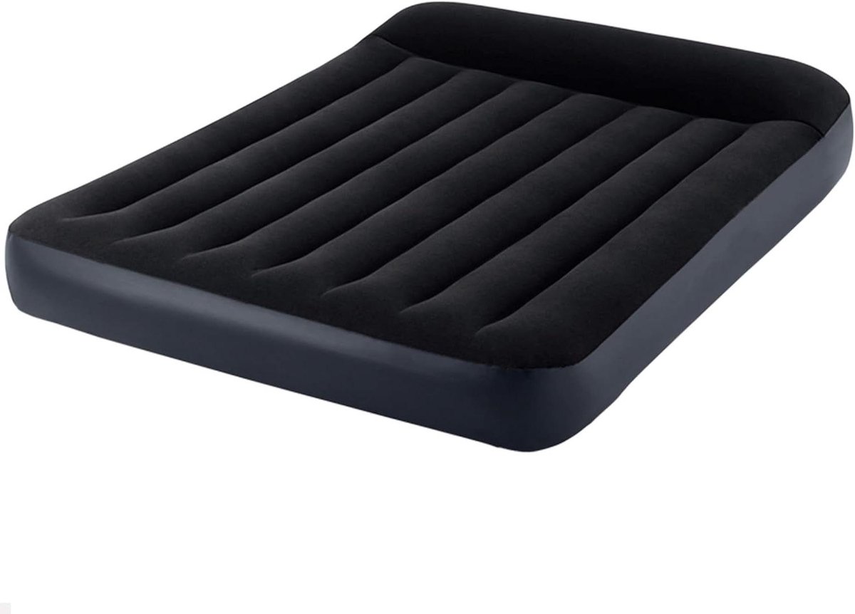 Luchtbed - Slaapmat - Comfortabel slapen - Ingebouwde pomp - 191x137cm - Blauw