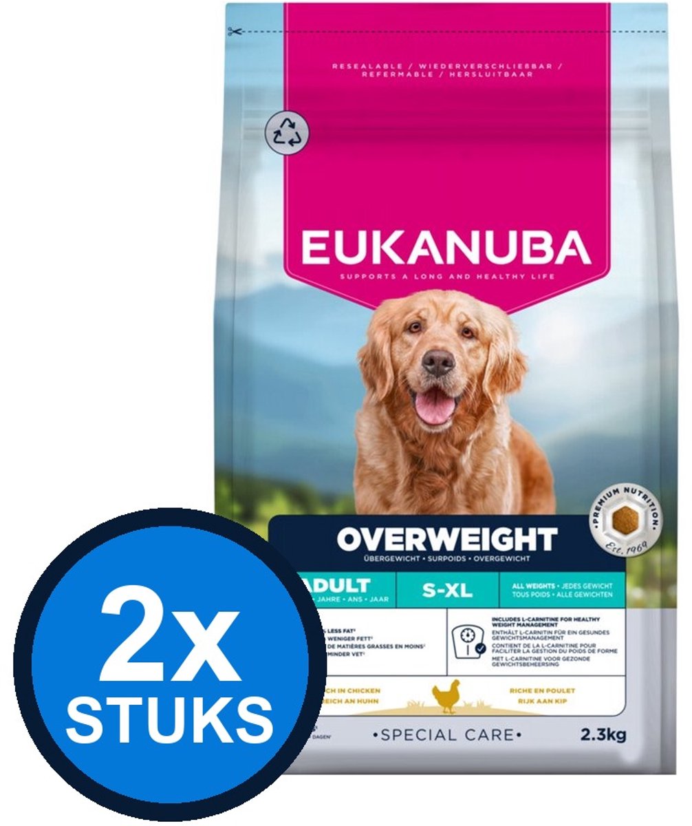 Eukanuba Eukanuba - Special Care Dog Adult Overweight - Hondenvoer Droogvoer - 2.3 kg