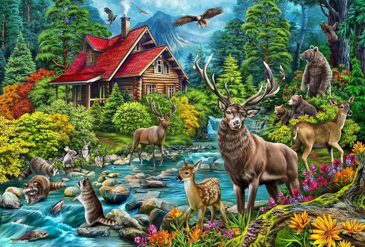 Legpuzzel 2000 stukjes - Uitdagende puzzel - Ontspanning thuis - Willekeurig gesneden stukjes - 96 x 67 cm - Niet gespecificeerd