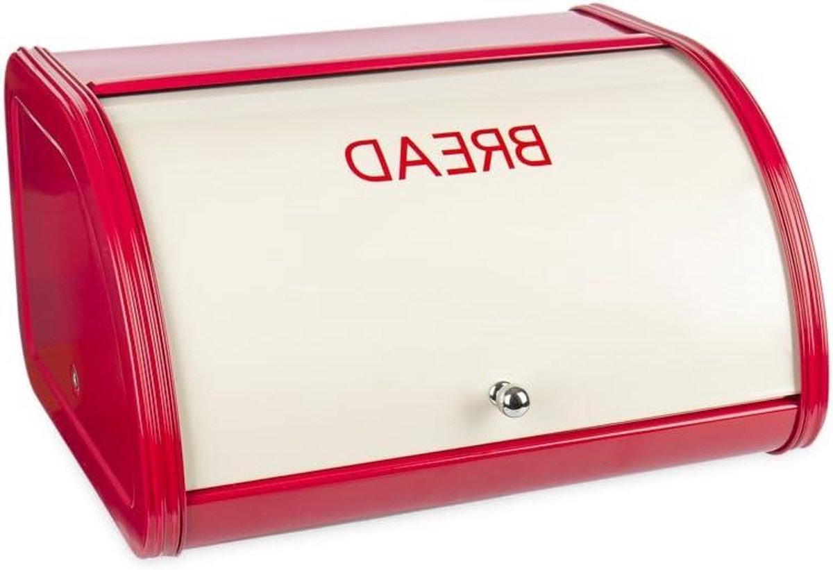 Broodtrommel Metaal - Keuken Opberger - Brood Vers Houden - Roll Top Deksel - 30 x 25 x 17 cm