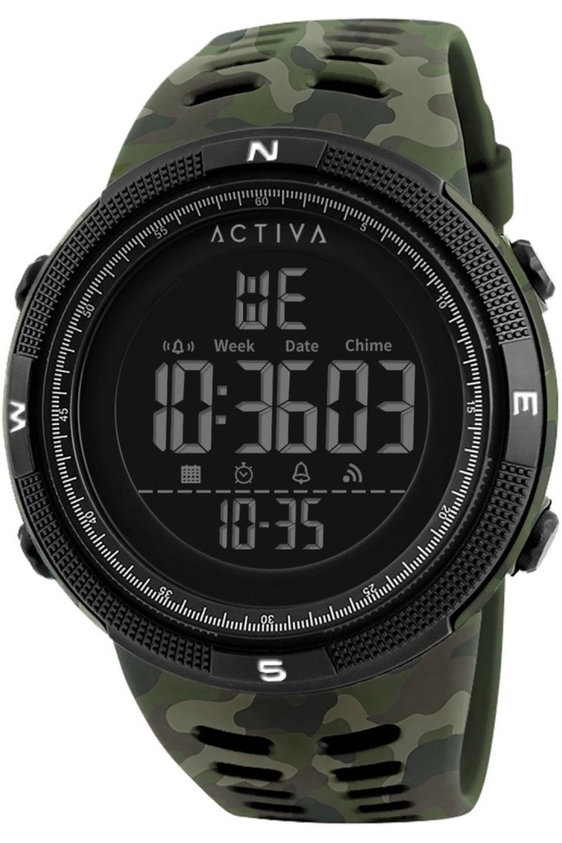 Activa Digital ACW1915MC-001 Heren digitale horloge - 50 mm