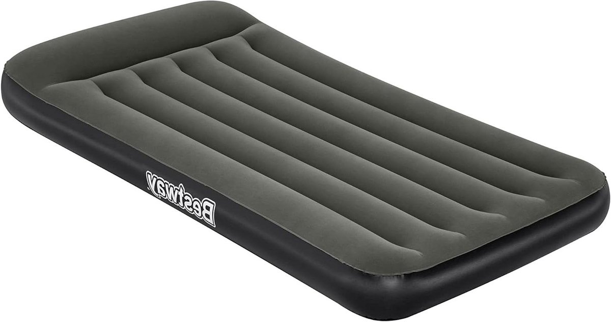 Luchtbed - Opblaasbaar bed - Logeren thuis - Duurzame constructie - 188 x 99 cm - Blauw
