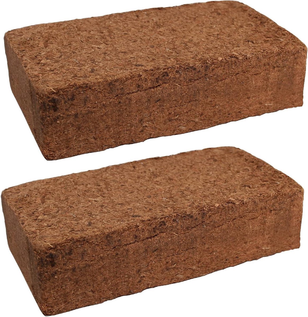 Kokosaarde Blokken - Planten Grond - Planten Kweken - Natuurlijke Groei - 8 Liter Substraat - Bruin