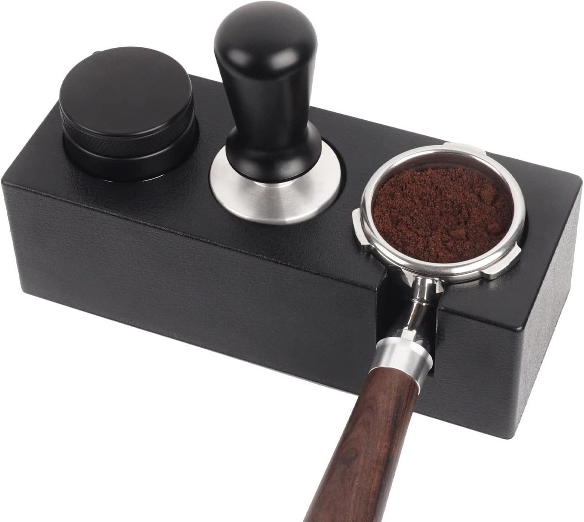 Sabotage Station - Koffiehouder - Espresso Bereiden - Anti-slip ontwerp - 54-58mm - Zwart