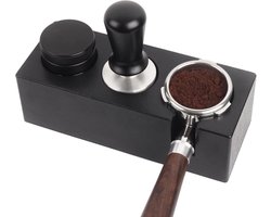 Sabotage Station - Koffiehouder - Espresso Bereiden - Anti-slip ontwerp - 54-58mm - Zwart