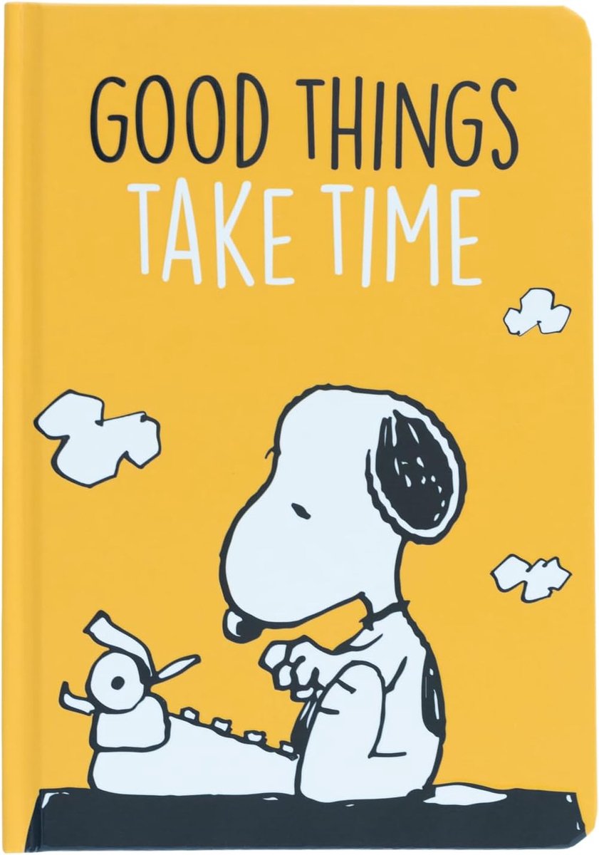 SnelShoppen - Premium A5 Notitieboek met Snoopy Lazy Days - 192 Pagina's - Stippen en Stickers - Dagboek voor Schrijven, Notities en Boodschappen - Id