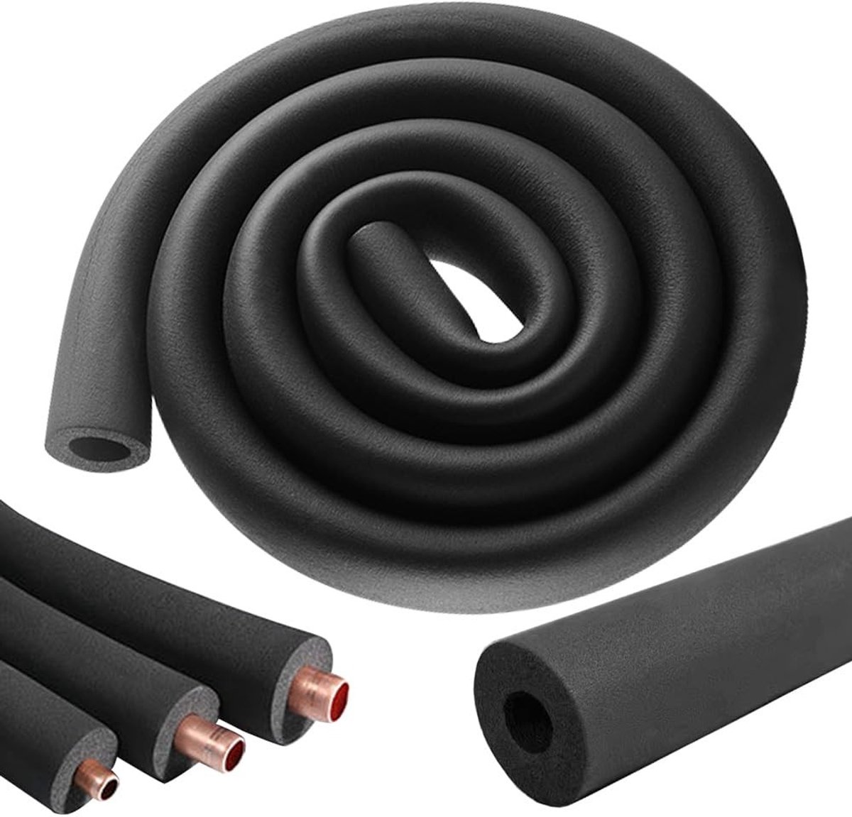 Dailygoods- Buisisolatie 1,8m - Zelfklevend - Schuimstof - Waterdicht - Hoge elasticiteit - Energiebesparing - Bestand tegen vocht - Isolatieslang
