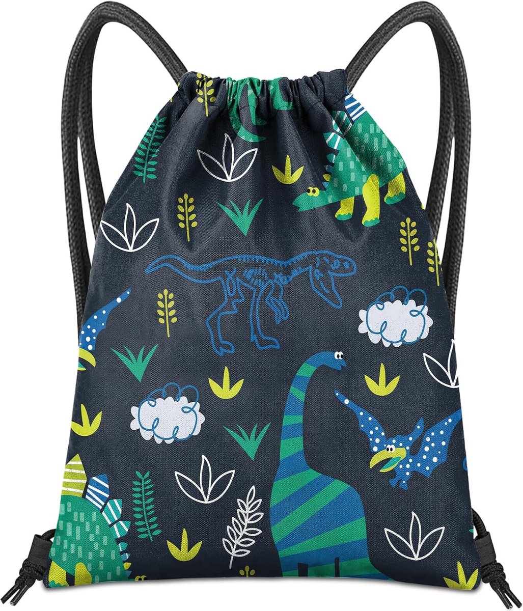Thijox - Trekkoord Rugzak String Bag Waterdichte Sporttas voor Strand, Zwemmen en Reizen - 13"×17" Oxford-doek - Leuk en Praktisch voor Kinderen en Vo