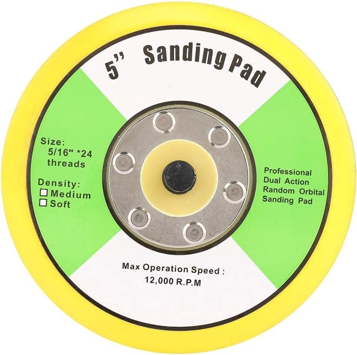 Schoonmaak en Schuur Pad met M8 Draad, 5 Inch Magic Adhesive voor Efficiënt Polijsten en Schuren