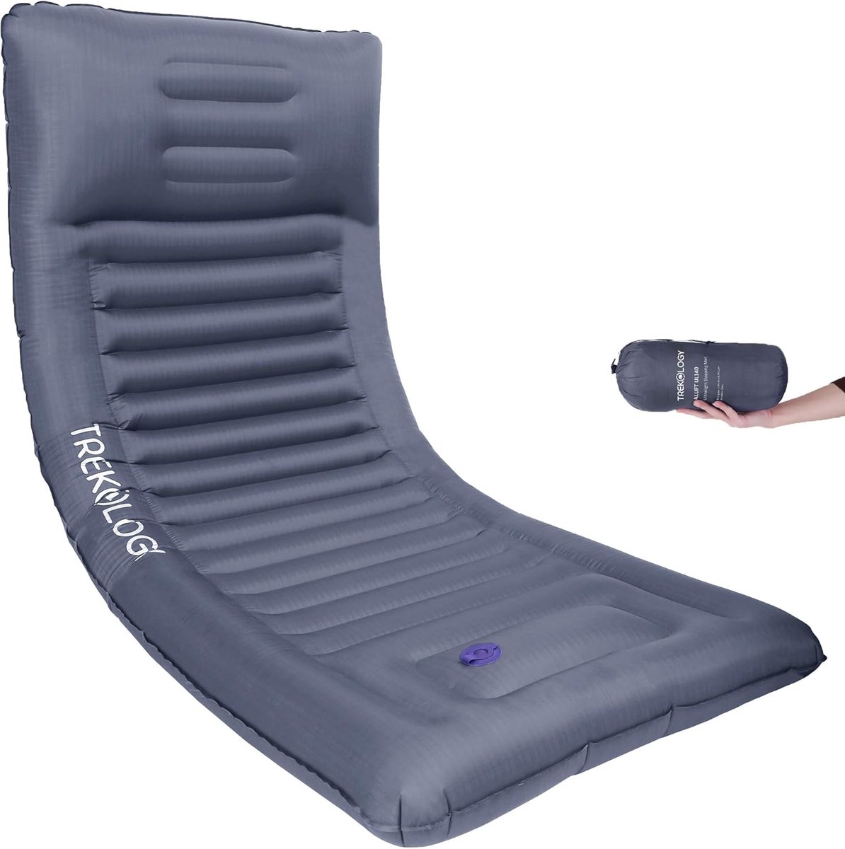 Thijox - Zelfopblazende Campingmat - Ultralichte Slaapmat - 186cm x 76cm x 12,5cm - Opblaasbare Matras voor Camping, Avontuur en Buitenactiviteiten