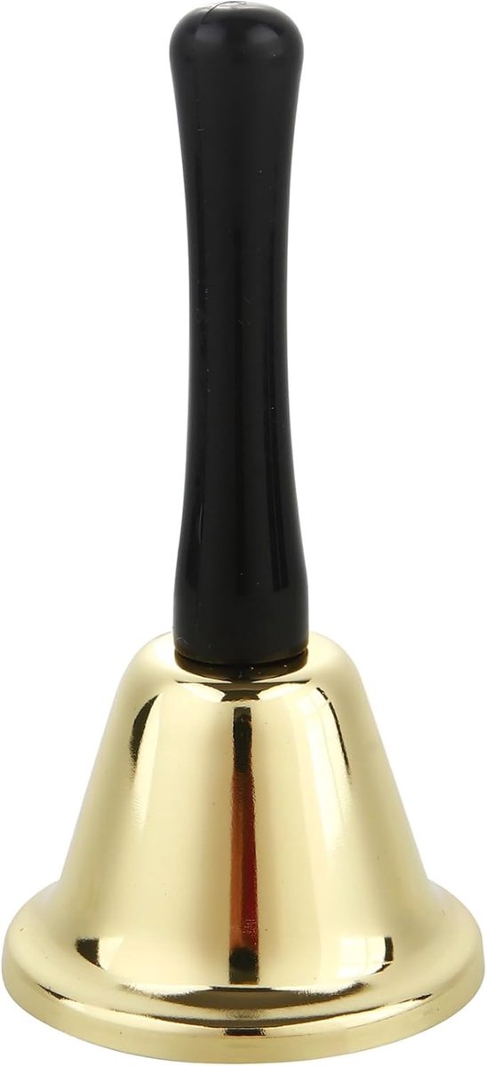 Thijox - Weihnachtswunder® Kerstklok Kerstman bel - Gouden bel accessoire voor kerstmankostuum, Sinterklaas, feest, kerstfeest, decoratie, verkleedpar