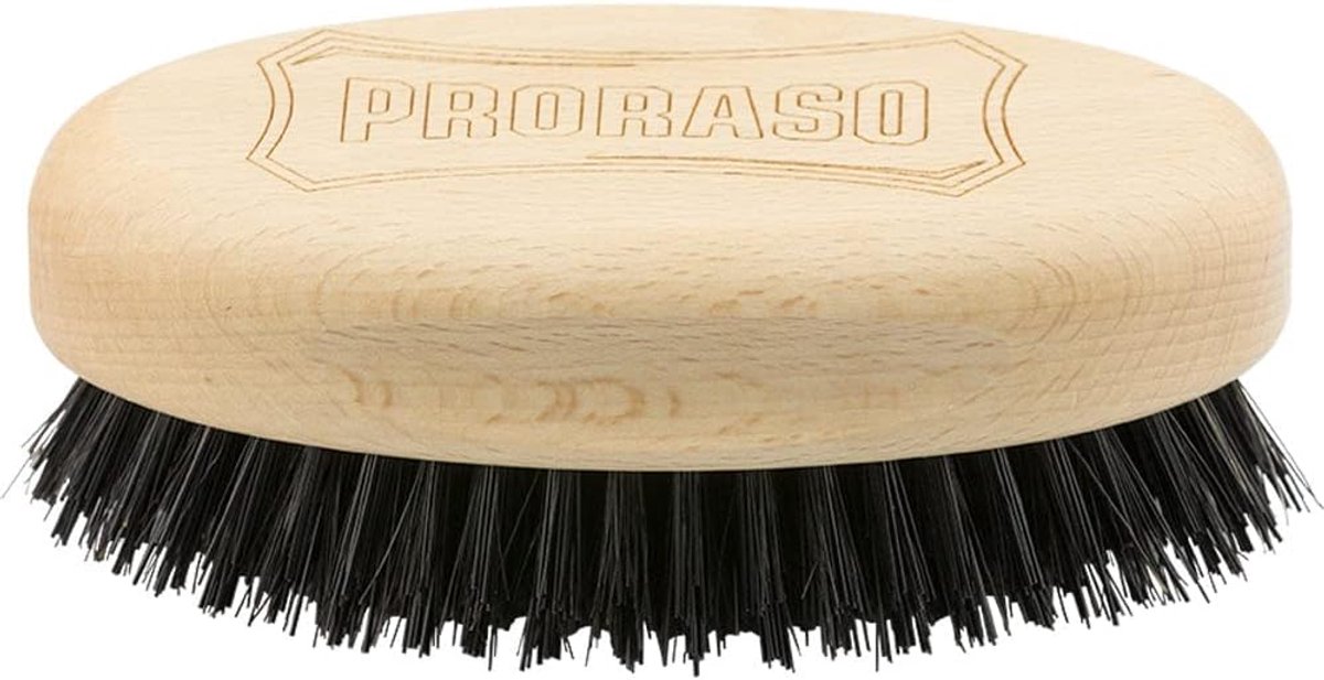 Thijox - Proraso Militaire borstel in oude stijl - Haarborstel van nylon en natuurlijke haren - Perfect voor stijlvol haar, geschenken en dagelijks ge