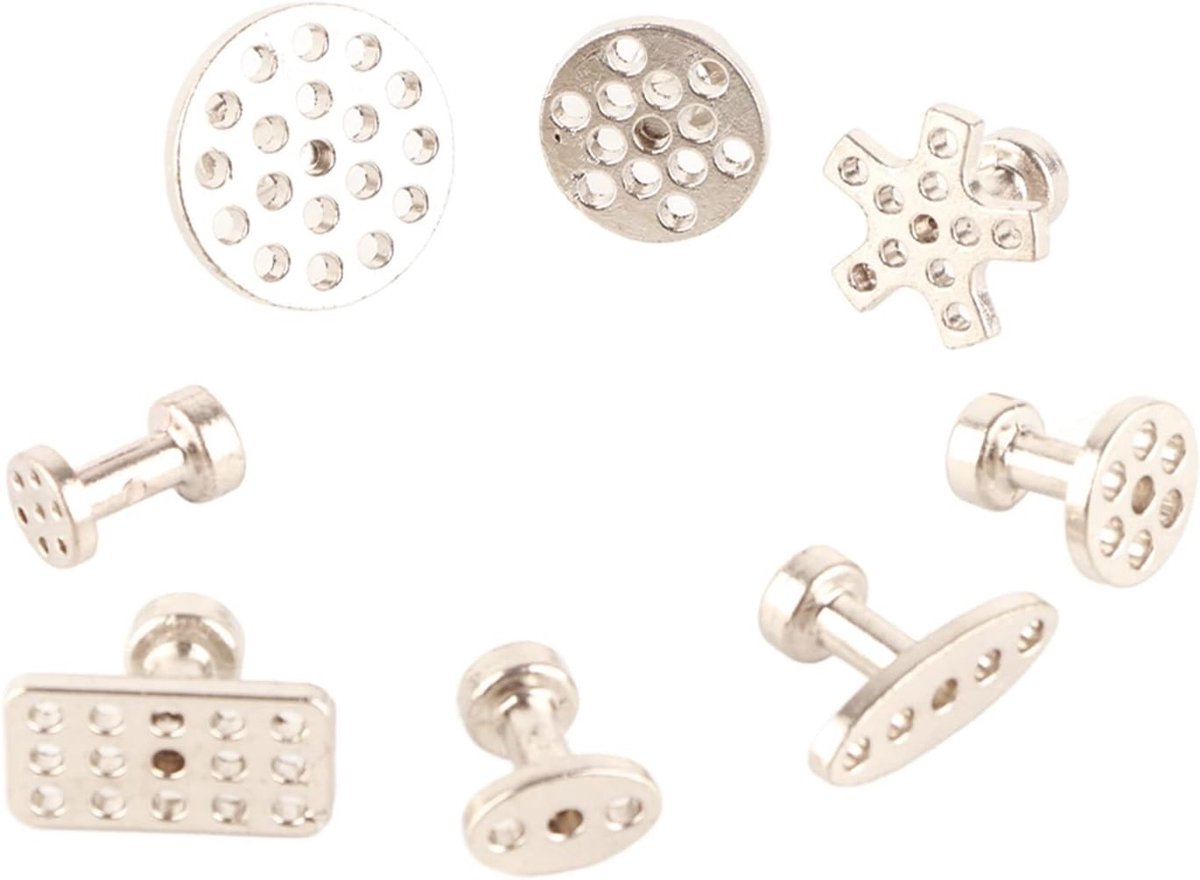 Set van 8 Metalen Plaat Trekker en Scheiders voor Dents Verwijderen, Reparatietool en Tuinaccessoires voor Schadeherstel zonder Verf