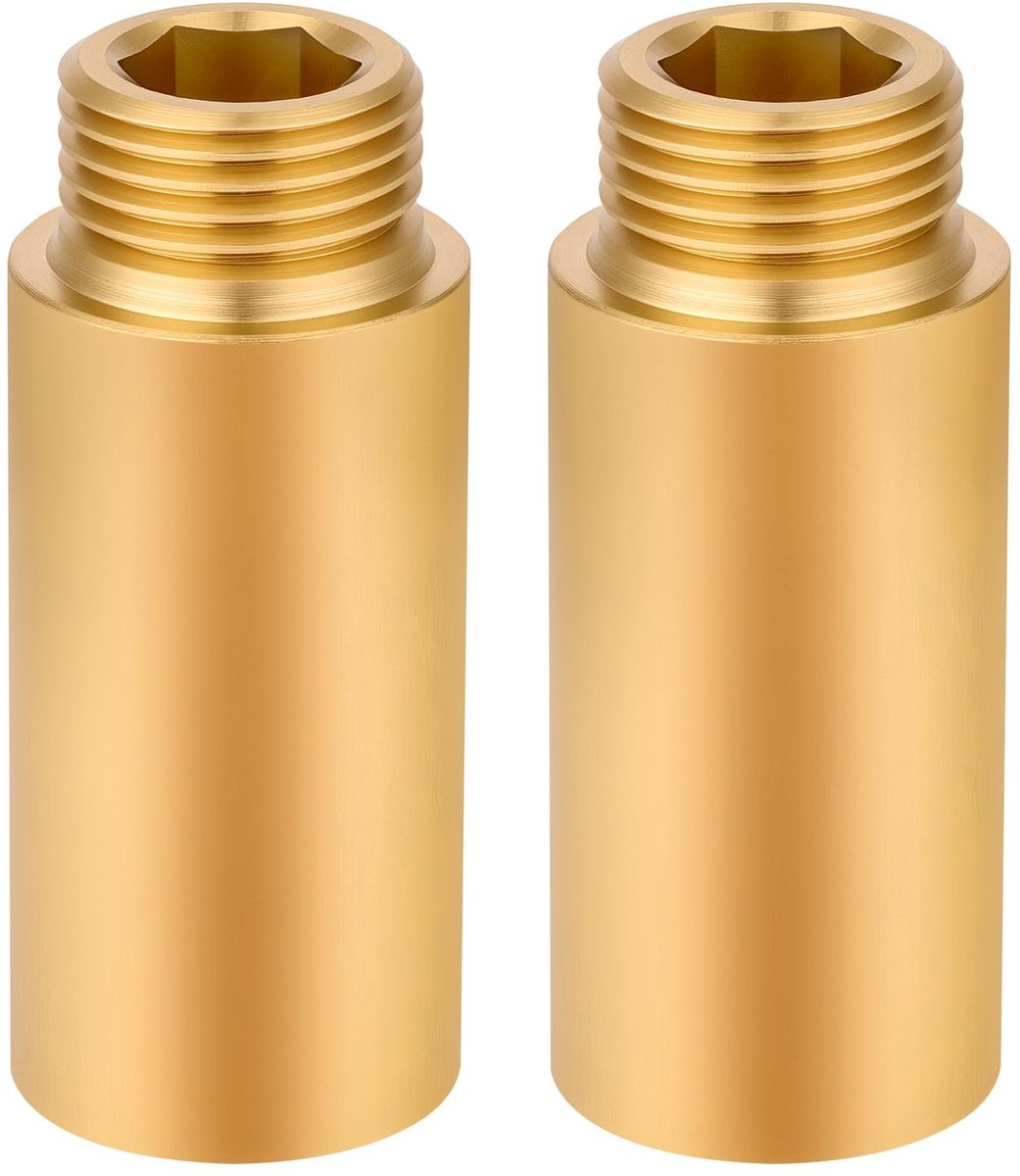 Dailygoods - Faucet Extension 1/2" x 50mm - Messing Verlengstuk voor Waterinstallatie