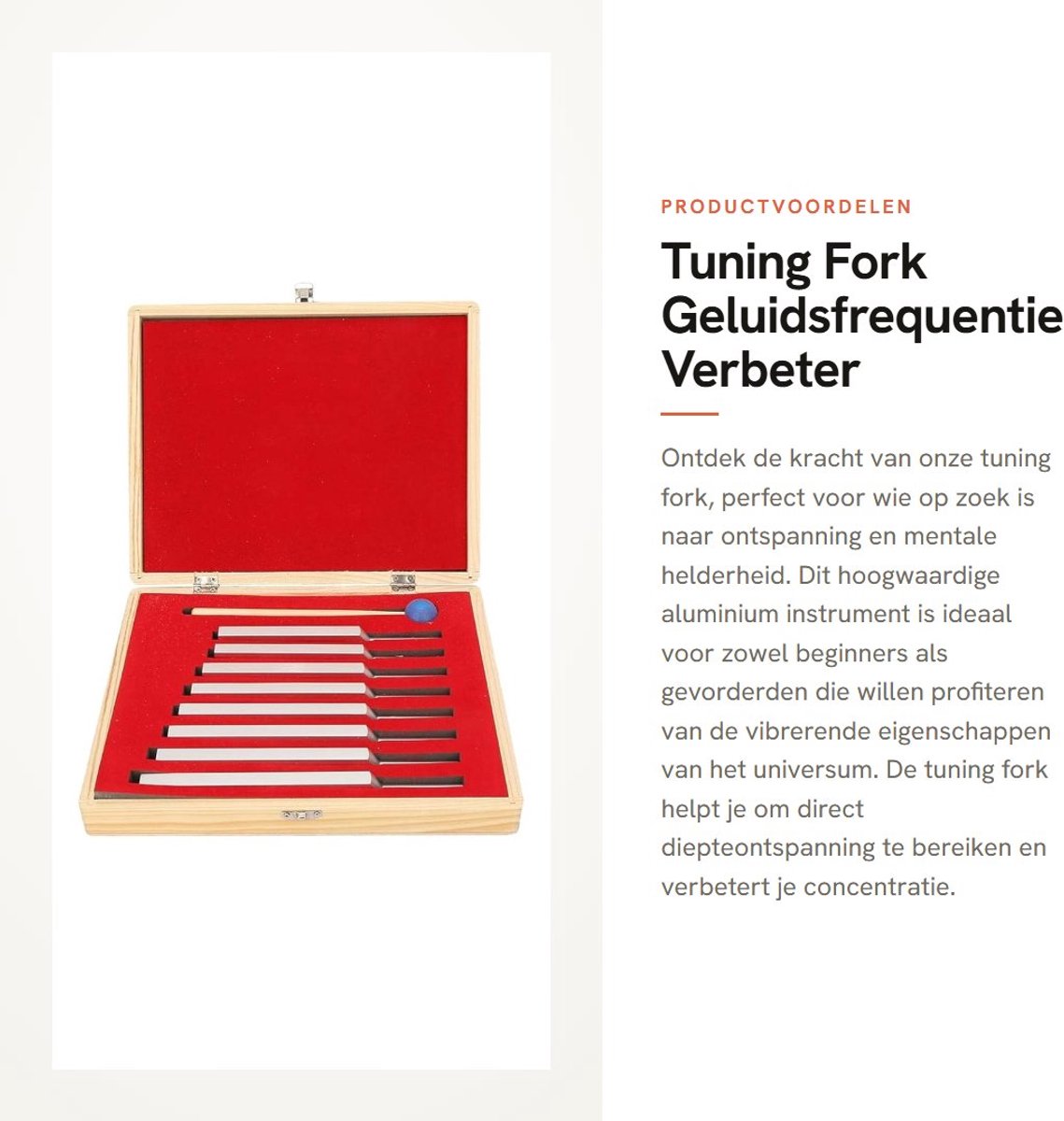Dailygoods - Tuning Fork - Geluidsfrequentie - Verbeter mentale helderheid - Aluminium - Stressvermindering - Voor ontspanning - 27 x 22 x 5 cm