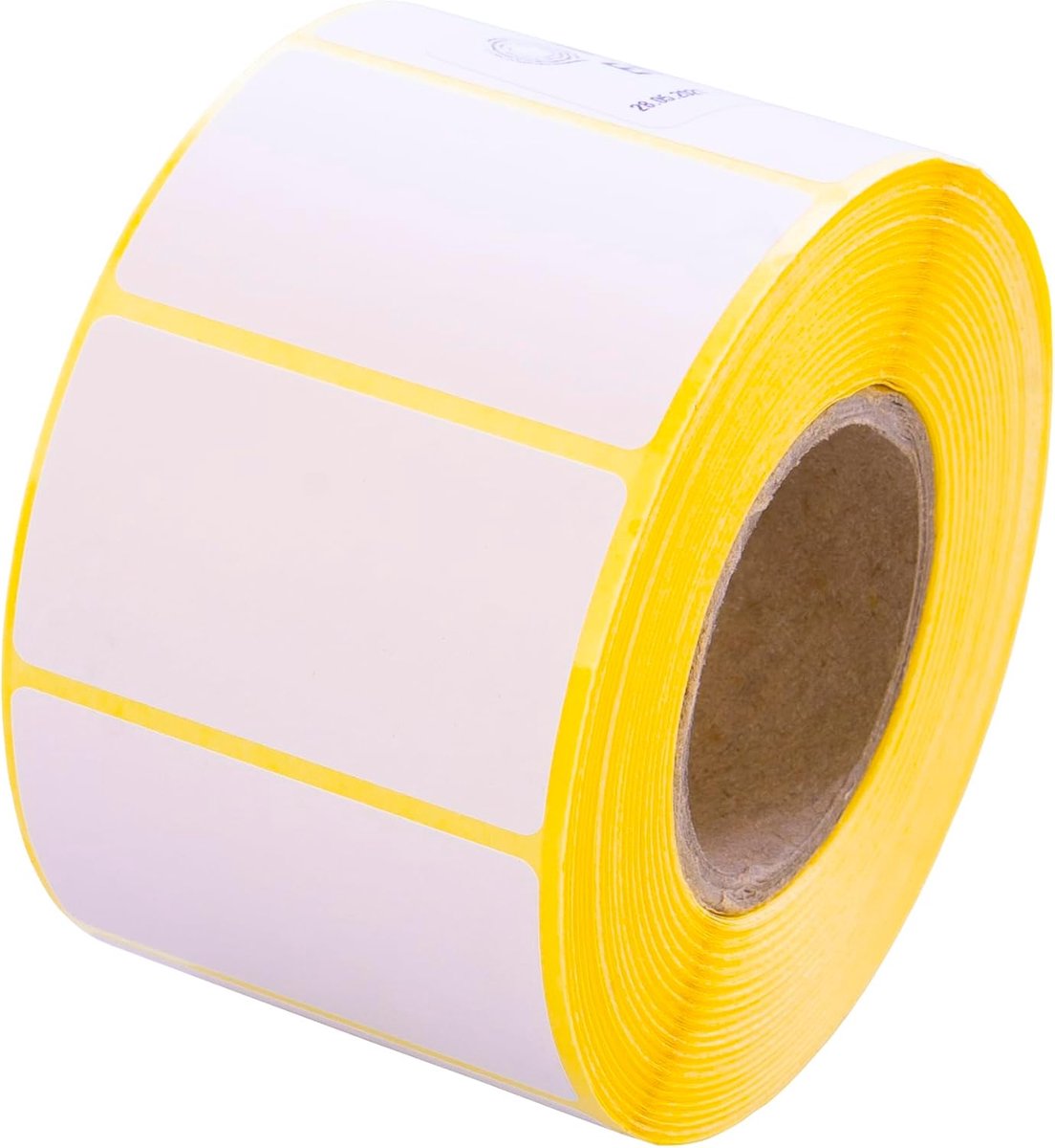 Thijox - Thermo Etiketten 50x30mm - 1000 stuks rol - Wit, permanent hechtend, voor barcode, verzending, opslag, compatibel met Zebra, Godex, Brother