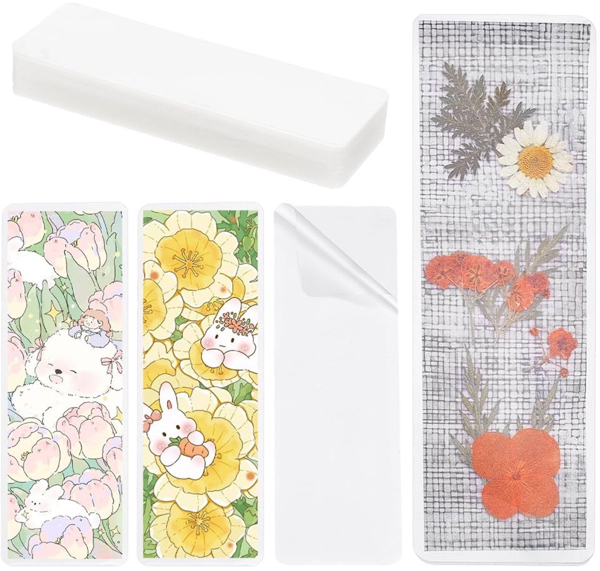Dailygoods - 200 Transparante Boekenleggers - Lamineerzakken voor Creatieve Bladwijzers