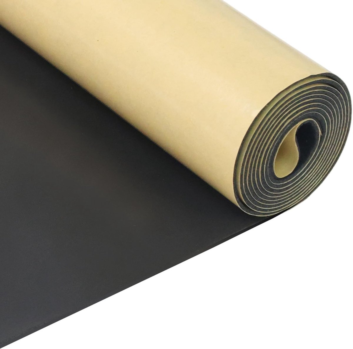 Dailygoods - Schuimrubber, zelfklevend, neopreen schuimplaat, zelfklevend, 300 mm (B) x 1,5 mm (D) x 1,5 m (L), multifunctionele isolatiemat, schuimrol, schokdemping, geluidsisolatie, antislip, zwart