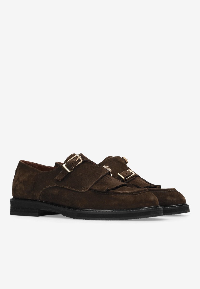 Fred De La Bretoniere - PARIS JAY Shoe Suede Dark Brown - Maat 41