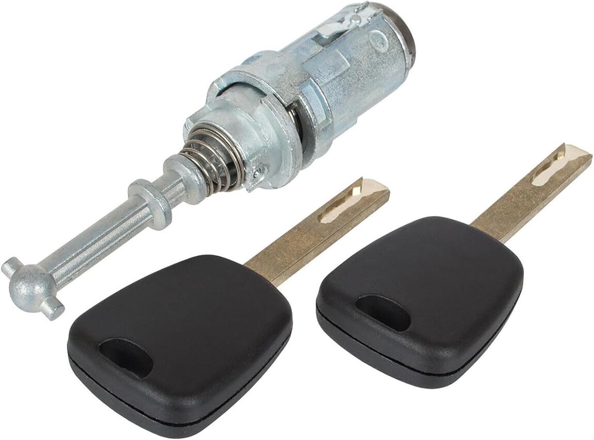 Cilinderslot met 2 Sleutels, Links en Rechts Draaiend, Geschikt voor Citroen C2/C3, Deurslot, Achterklep, Vervangingsonderdeel