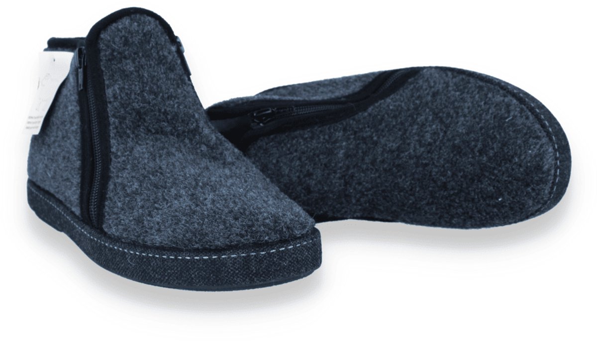 Comfort Plus Heren Pantoffel | Grijs | Maat: 45