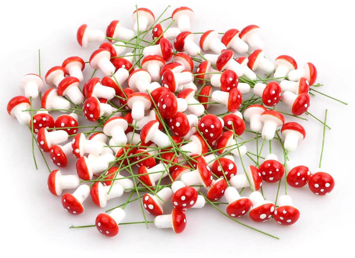 Decoratie, mini-paddenstoelen, mini-schuimpaddenstoelen, miniatuurlandschapspilten voor tuin, ornament, bloempotten, bonsai, micro-landschapsdecoratie