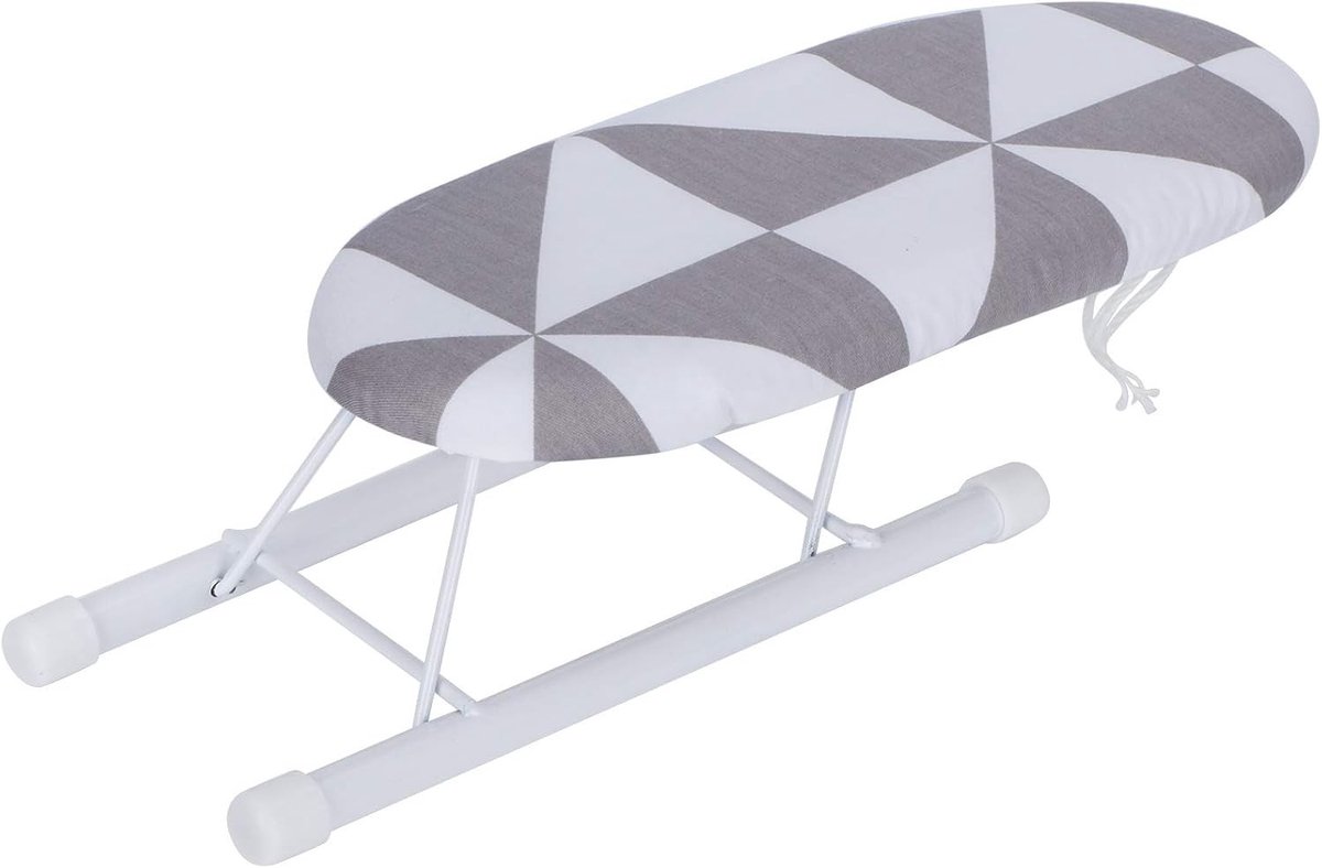 Mini Strijkplank Vouwbaar met Inklapbare Poten en Verwijderbare Wasbare Katoenen Hoes - Draagbare Strijktafel voor Thuis, Reizen en Creatieve Projecten