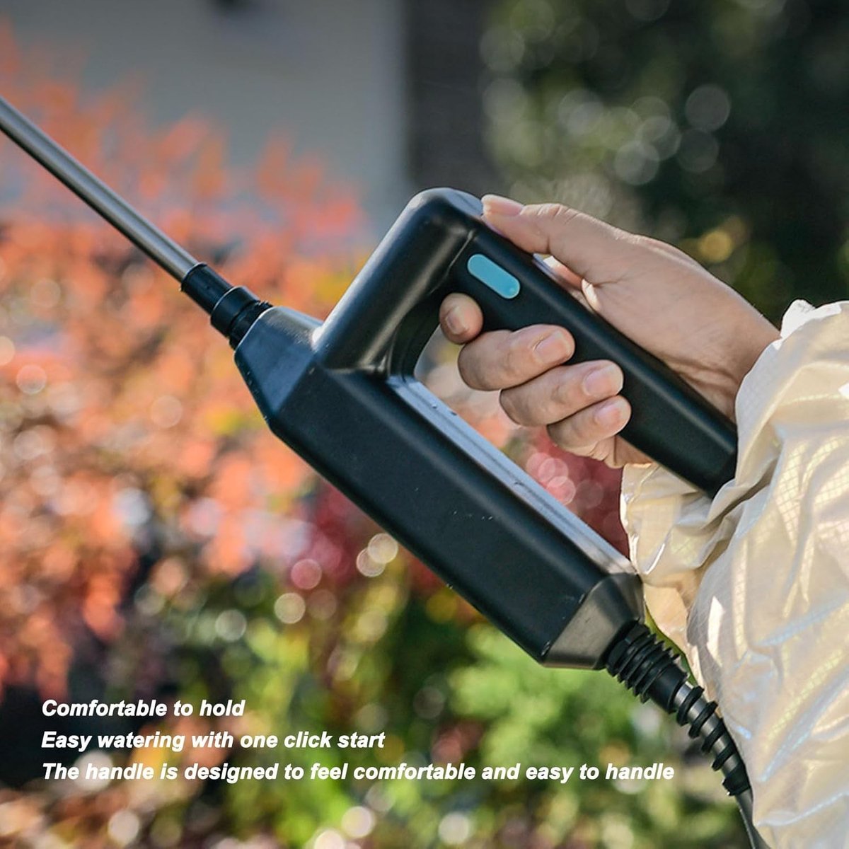 Draadloze 8L Spuit met 4 Spuitkoppen, Oplaadbare USB Handgreep en Uittrekbare Stang voor Onkruidbestrijding en Tuinonderhoud