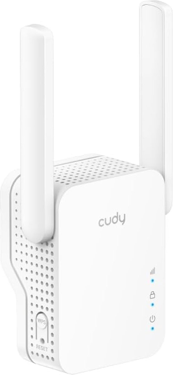 SnelShoppen - WiFi 6 Range Extender Draadloze Booster 2.4G 5G Dual Band Met Mesh Ondersteuning, WPS-knop, 10/100 Mbps Ethernet-poort, Universeel Compa