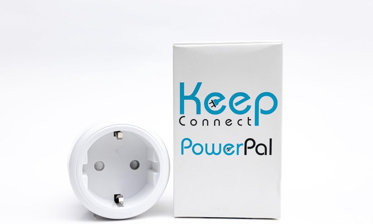 SnelShoppen - Smart Plug Power Monitoring Device Pal met Real-time Meldingen, Compact en Ruimtebesparend Ontwerp voor Thuis, Kantoor en Camping