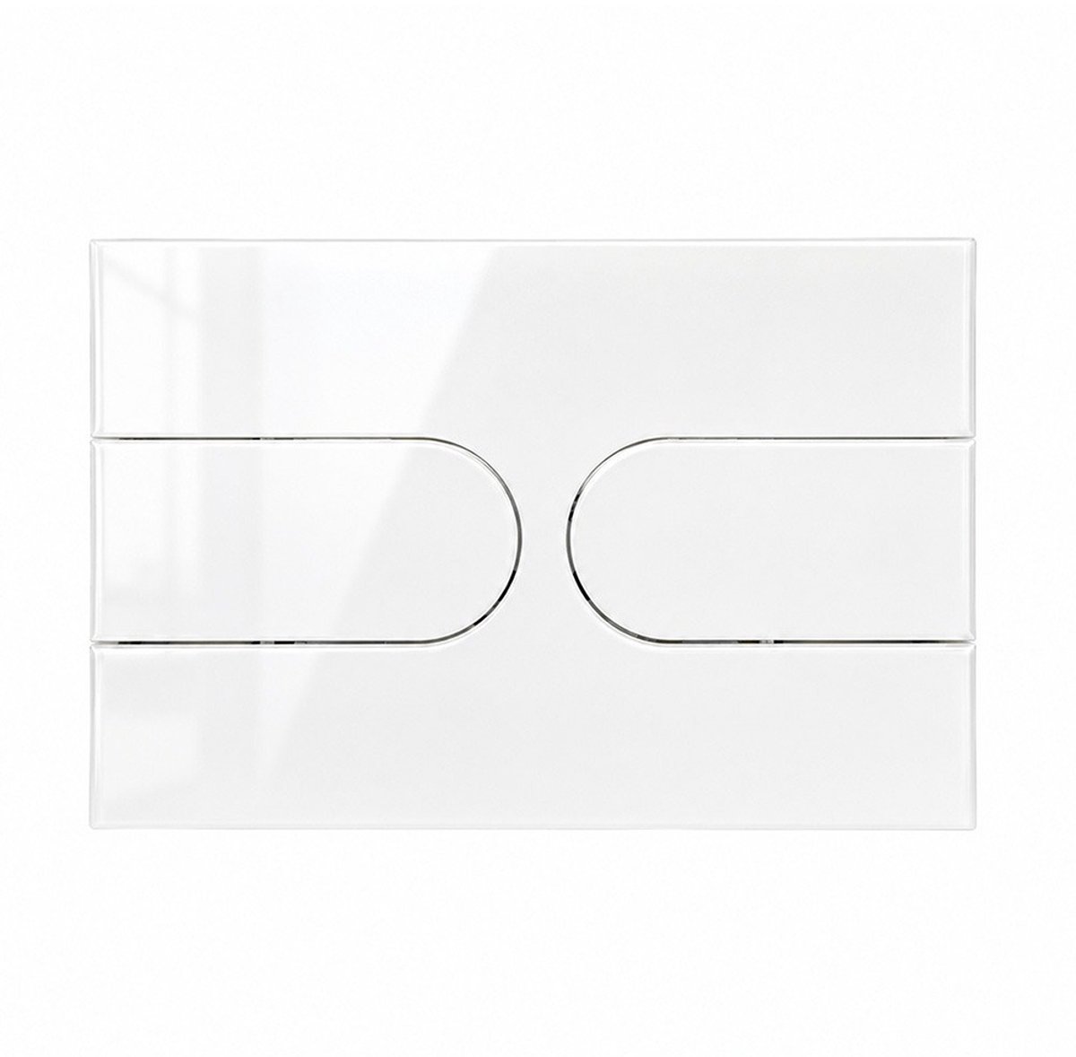Bedieningspaneel RD - glas - wit - voor Geberit Duofix UP320 UP720 - WAHLBACH