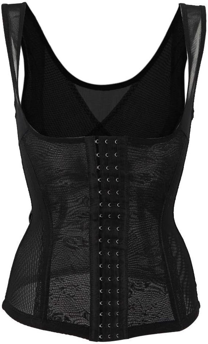 Postnatale Buikcorset voor Herstel, Ademend Mesh Taille Trainer voor Strakker Lichaam en Ondersteuning na Zwangerschap (L-Black)