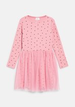 s.Oliver - female - Korte ribjurk met all-over print en tule rok