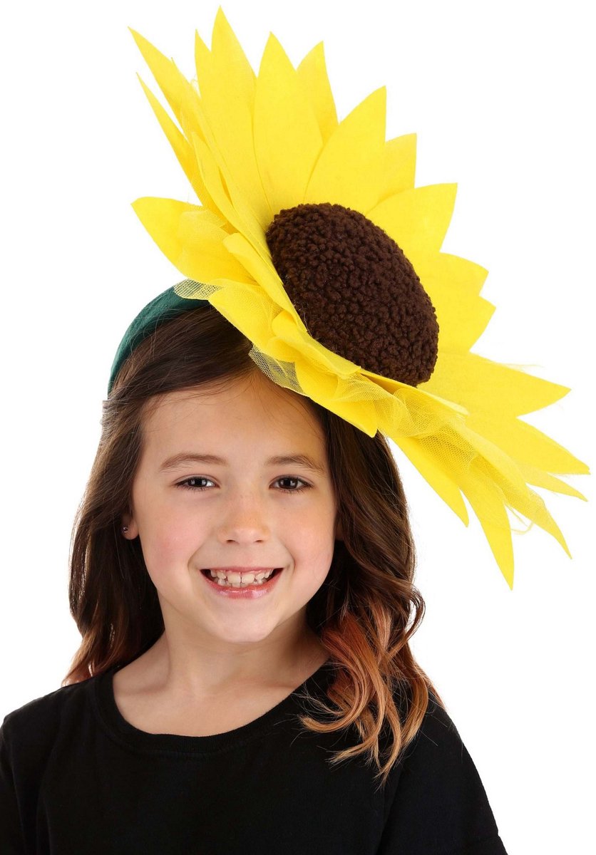 Grote zonnebloem haarband
