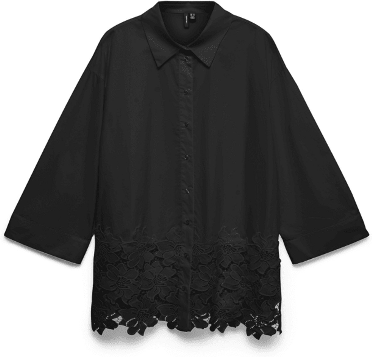 VERO MODA - VMRITTA LACE 3/4 SHIRT WVN - Dames - Blouses