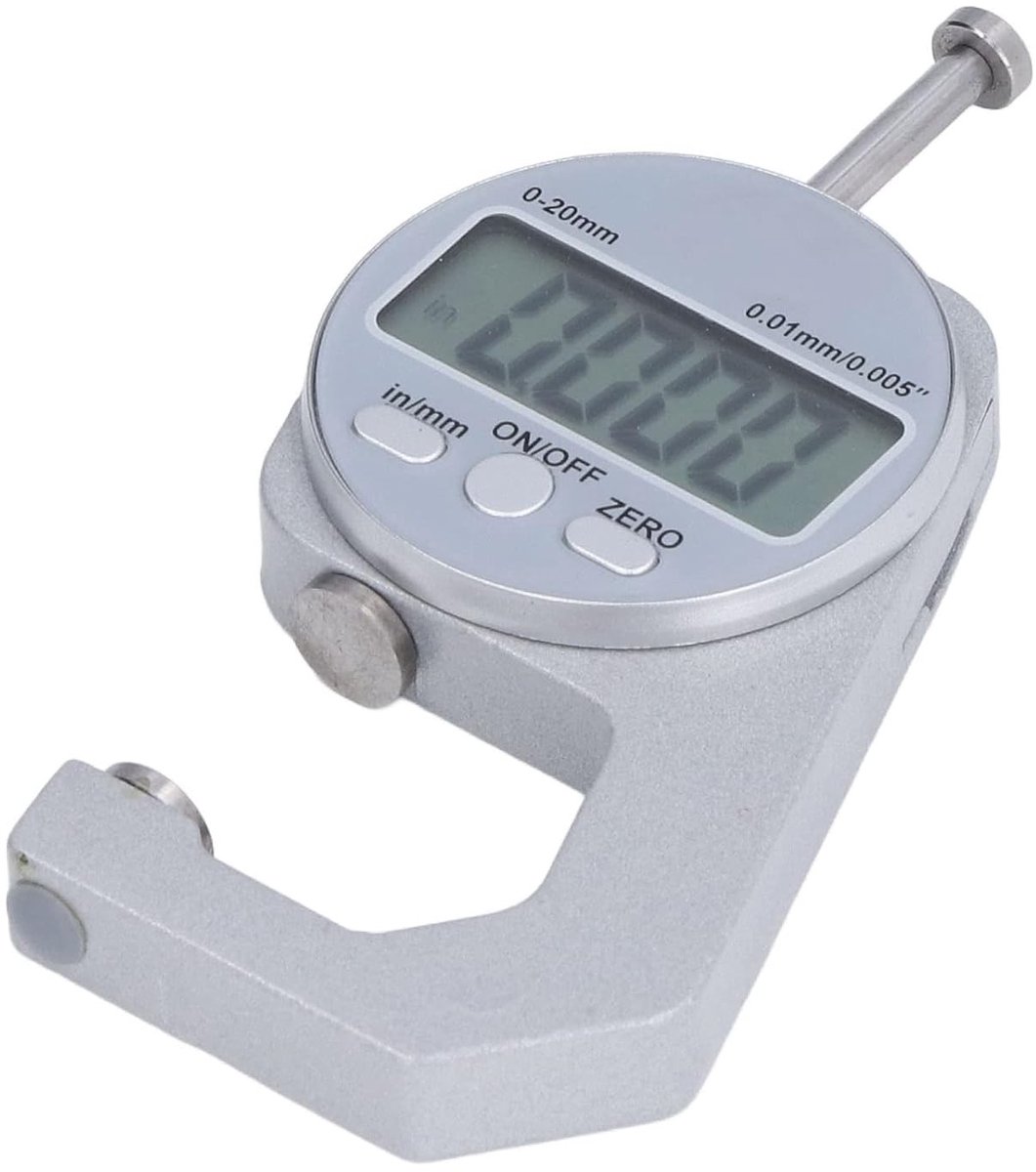 Digitale Mini-diktemeter 0-20MM - Nauwkeurig Meetinstrument voor Metalen, Kunststoffen en Hout zonder Batterij