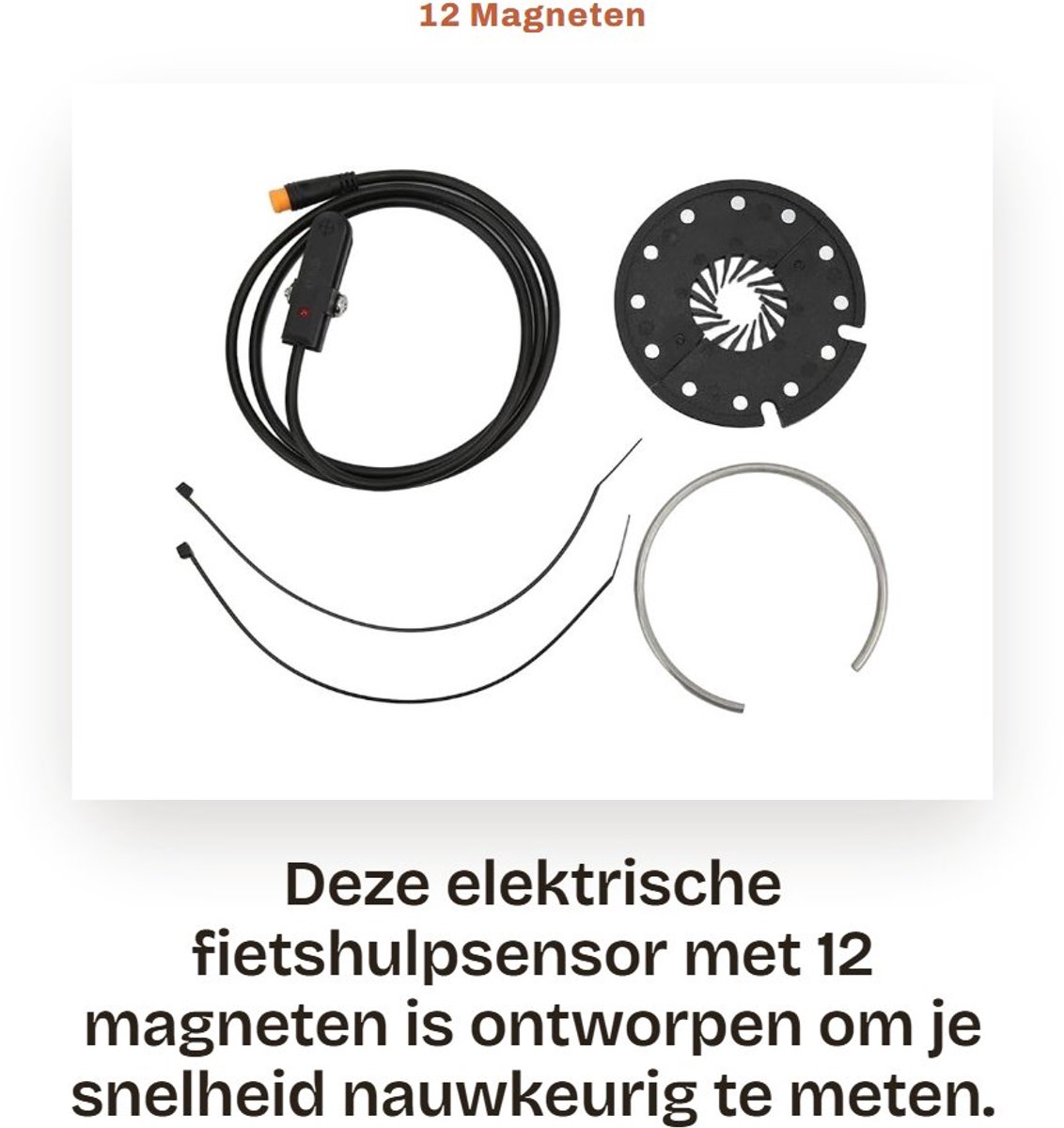 Dailygoods - 12 Magneten Fietshulpsensor voor Elektrische Fiets