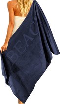 Zavelo Beach Strandlaken Navy (100x200 cm)