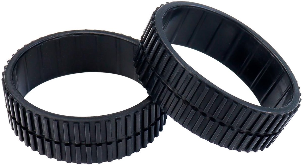 Dailygoods- Rubber Wielen Vervanging - 2 Stuks - Antislip - Duurzaam - Hoge Kwaliteit - Voor iRobot Braava 380T/390T/375T/320/321/5200/4200 - Robotbanden
