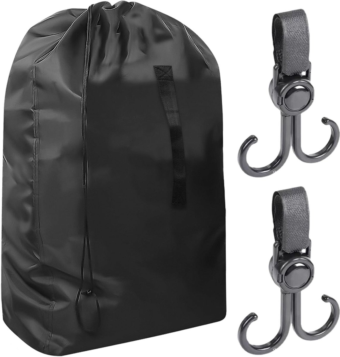 Dailygoods- Kinderwagen Reistas - Draagbare Opbergtas - Inclusief 2 Zwarte Haken - Waterdicht Oxford-Stof - Afmetingen 114 x 49 x 43 cm - Robuust en Duurzaam - Kinderwagentas