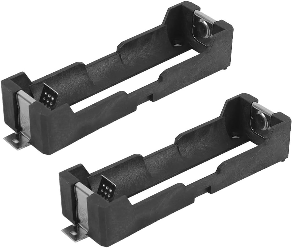 2 Pack 21700 Single Cell Battery Holder for 20/21700 Batteries, Black - ShopVlot