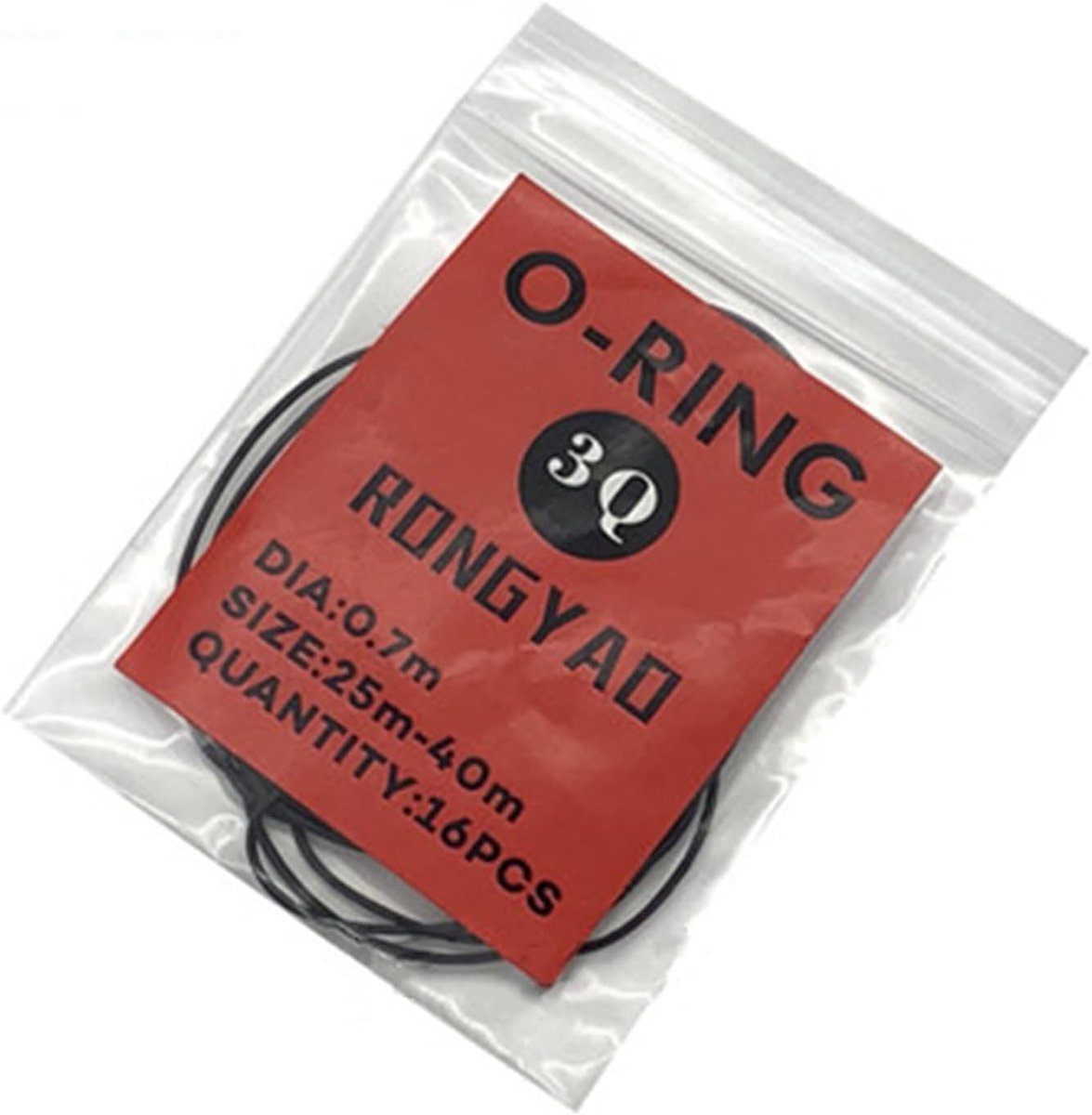 watch tailgate sealing ring waterproof ring gaskets 0.5/0.6/0.7/0.8mm elastic rubber O-ring black watch repair - ShopVlot