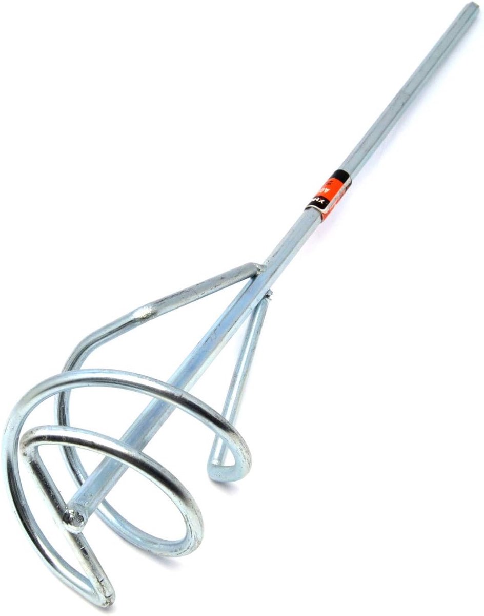 80mm x 400mm Mixing paddle Plaster mixer attachment For drill power tools Stirrer Plaster Paint Liquid mixer Beat - ShopVlot